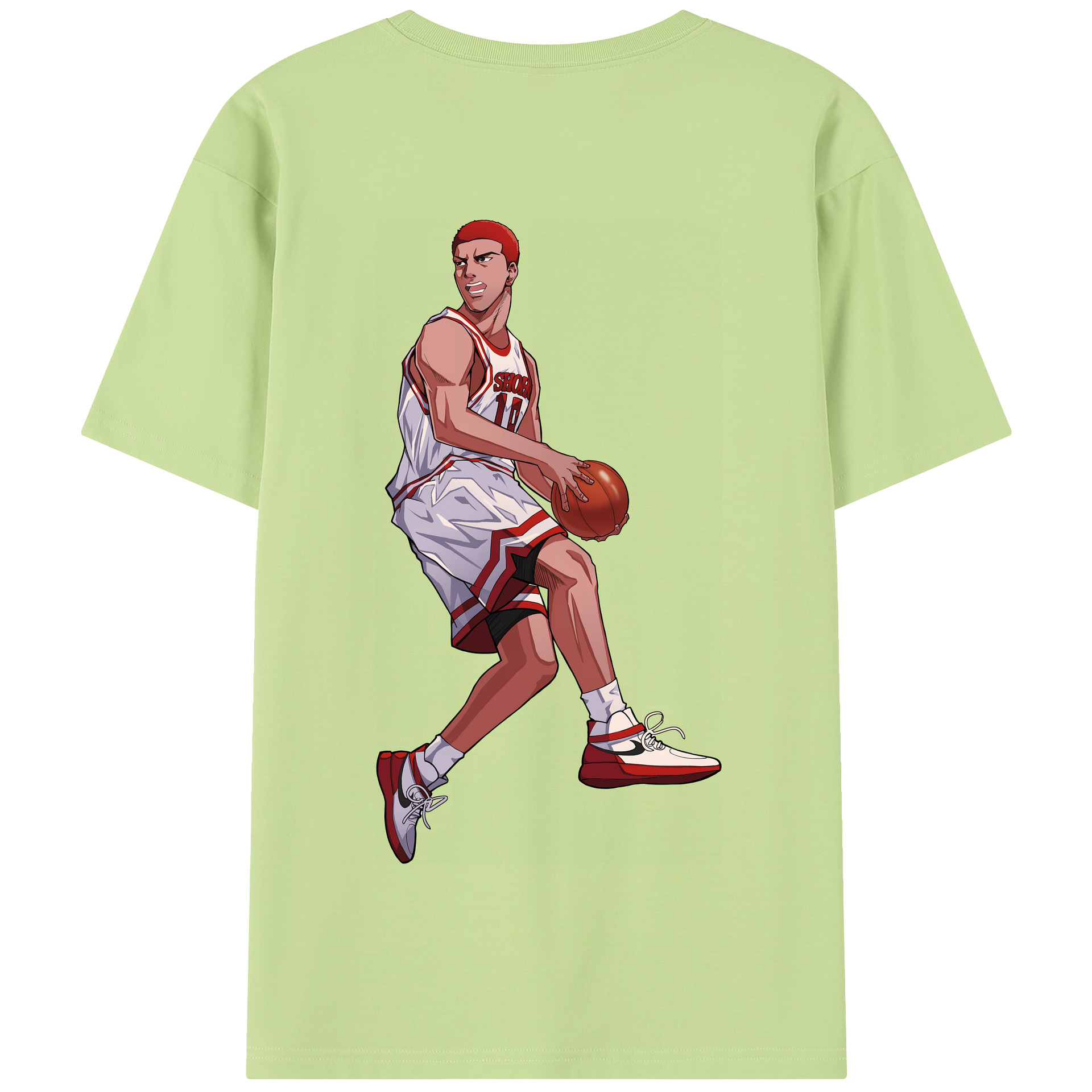 SLAM DUNK／スラムダンク 綿100％半袖Tシャツ（背面プリント）